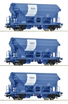 Roco 6600134 - H0 - 3-tlg. Set Schwenkdachwagen Duslo, Ep. VI
